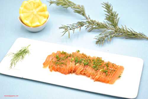 Gravlax de saumon