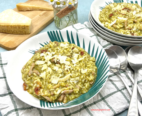 Risotto de pesto à la Genovese