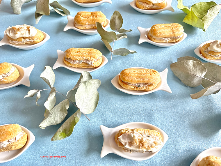 Mini éclairs à la crème de thon