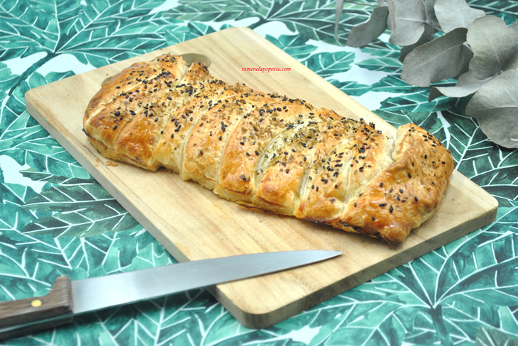 Tresse feuilletée thon mozzarella