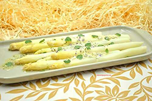 Asperges sauce yuzu