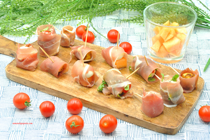 Roulés jambon variés