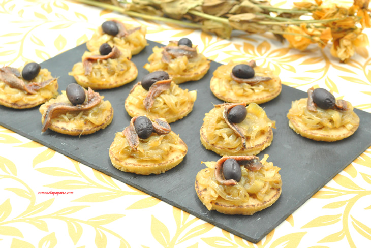 Blinis façon pissaladière