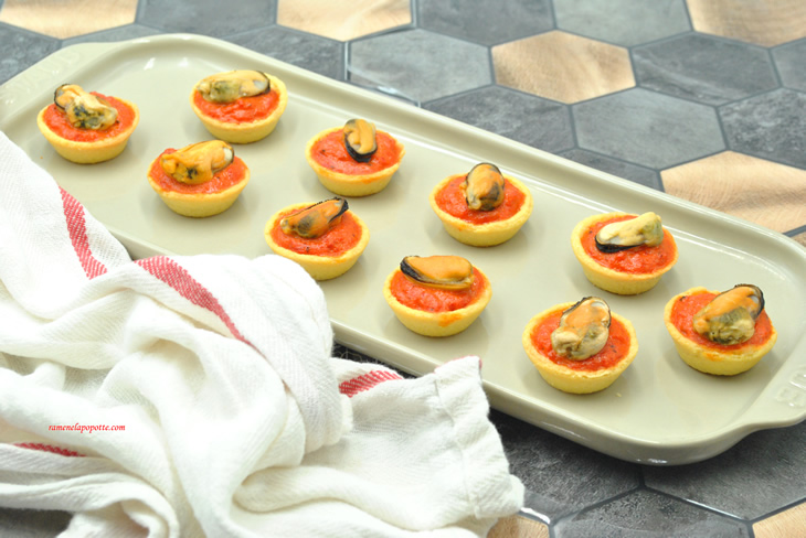 Bouchées crème piquillos moule