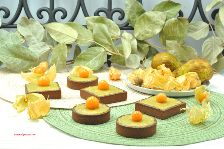 Tartelettes poire matcha