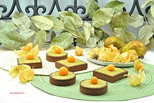 Tartelettes poire matcha