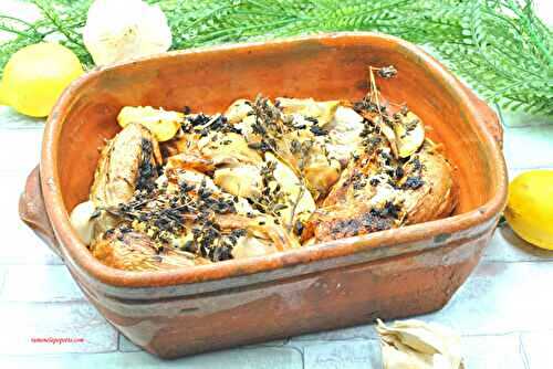 Poulet ail citron herbes