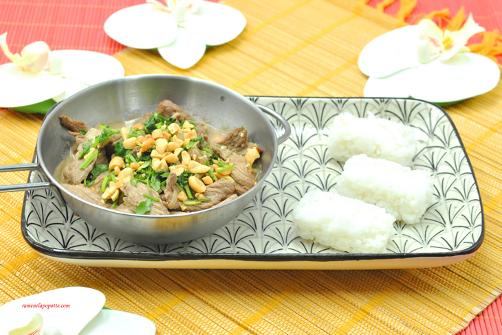 Boeuf sauté façon thaï