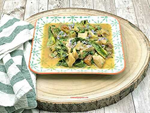 Bok choy sauté aux cèpes