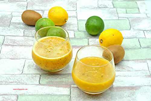 Jus vitaminé aux agrumes et kiwi