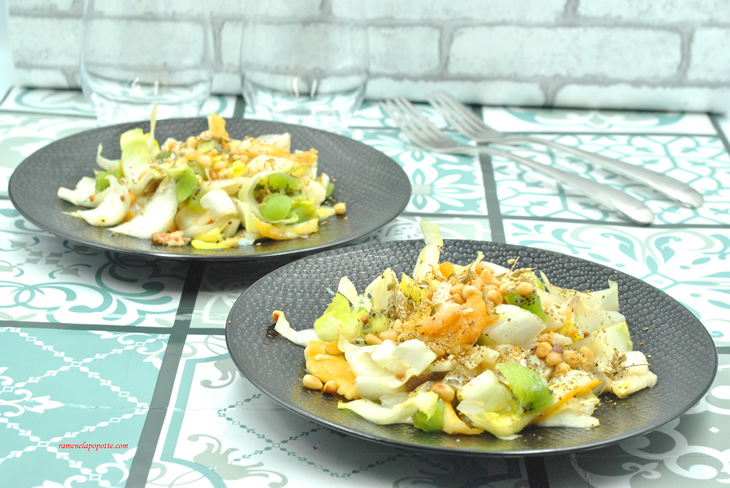 Salade endive haddock