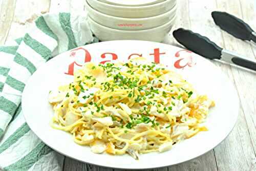Spaghettis haddock crème citron
