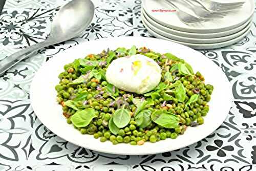 Salade petits pois mozzarella