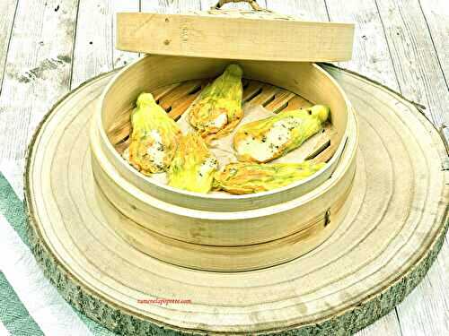 Fleurs courgette mozzarella