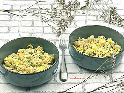 Salade semoule avocat mangue