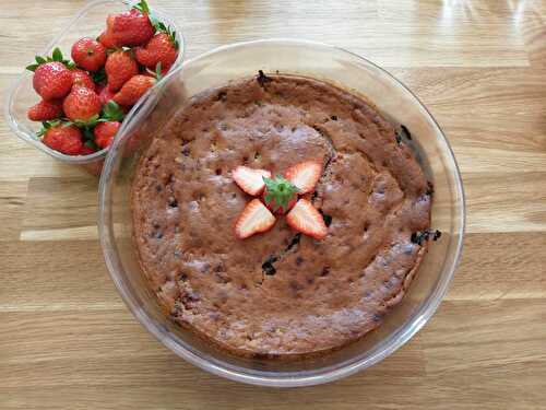 Gateau au yaourt et fruits rouges vegan