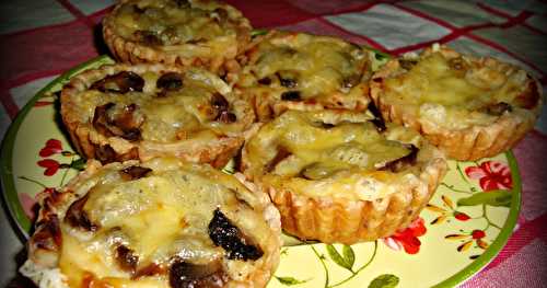 Quiches au Poulet et aux Champigons