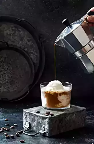 Affogato : café et glace vanille à l'italienne