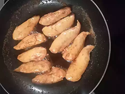 Ailes de poulet braisées au miel et soja