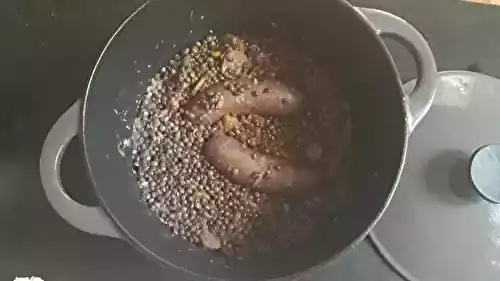 Andouillettes aux lentilles