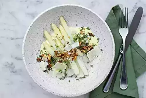 Asperges blanches et sauce mousseline maison