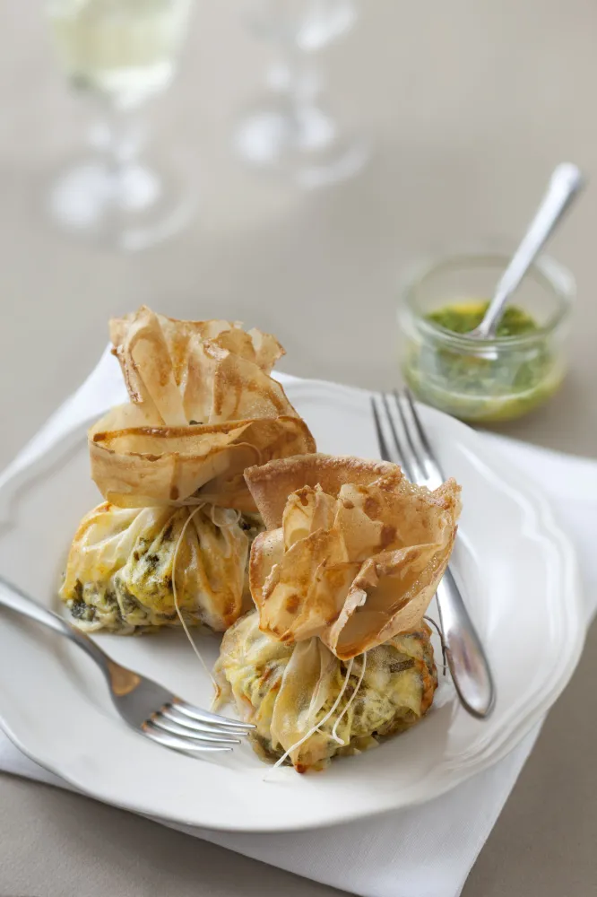 Aumonières de saumon