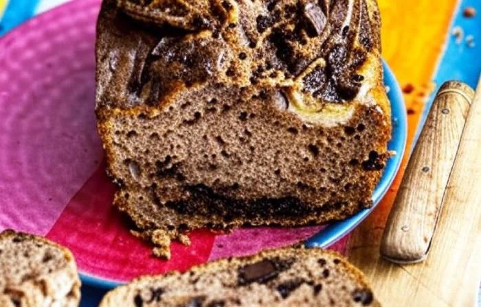 Banana bread au chocolat noir