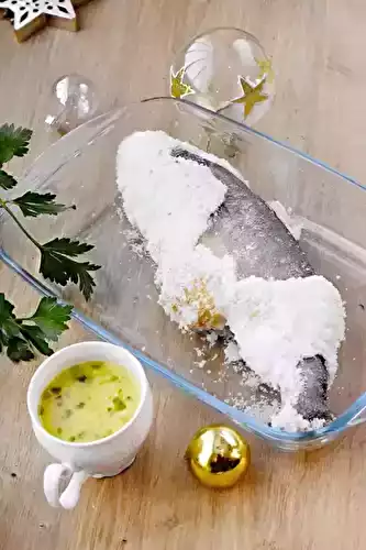 Bar en croûte de sel