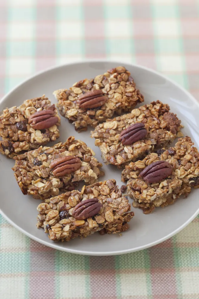 Barre de céréales bananes et noix de pécan