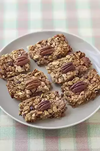 Barre de céréales bananes et noix de pécan