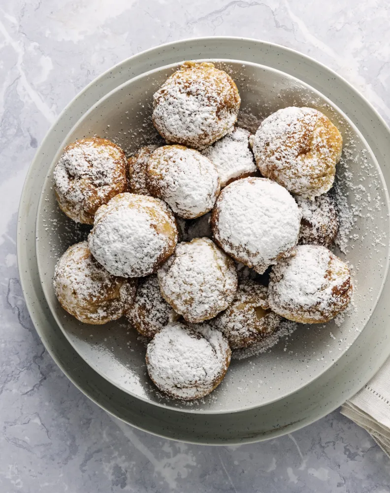 Beignets aux pommes et au rhum