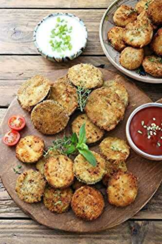 Beignets d'aubergines au coulis de tomate