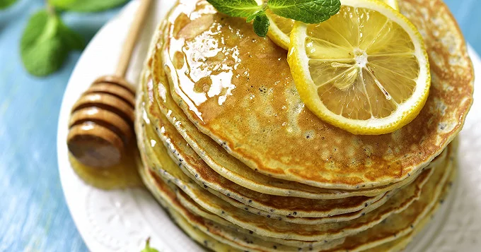 Blinis au miel et au citron