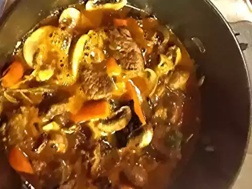 Boeuf bourguignon aux épices