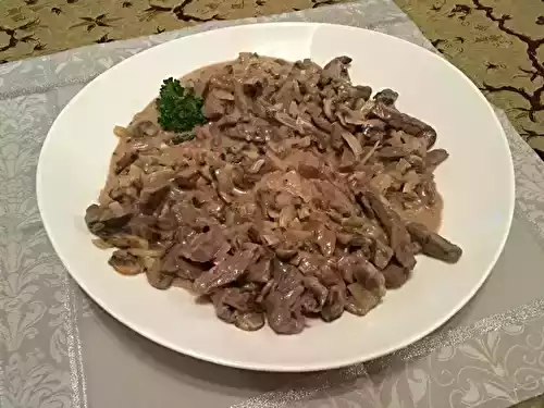 Boeuf stroganoff au gingembre (rencontre 50)