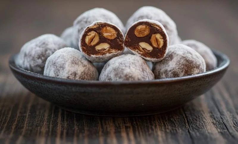 Bonbons au chocolat et aux amandes