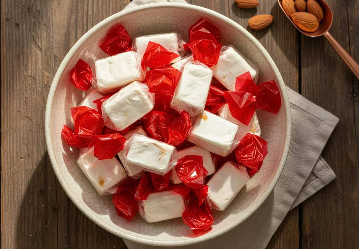 Bonbons de nougat tendre