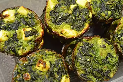 Bouchées aux épinards et féta pour l'apéritif