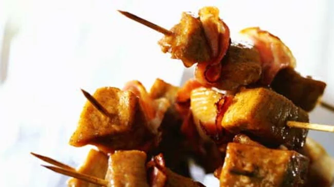 Brochettes à l'aigre-douce