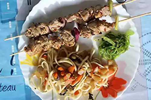 Brochettes de filet mignon à la japonaise