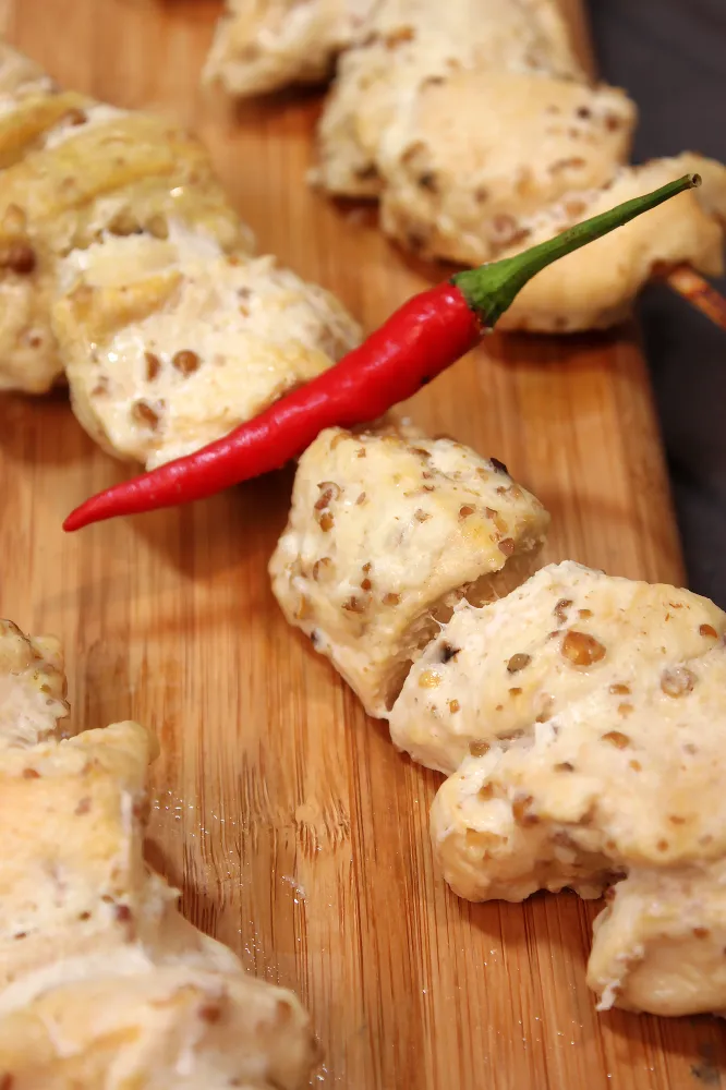 Brochettes de poulet tikka