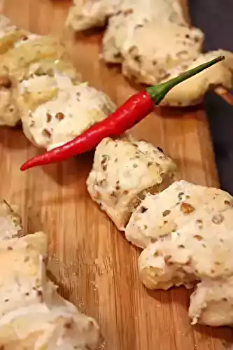 Brochettes de poulet tikka