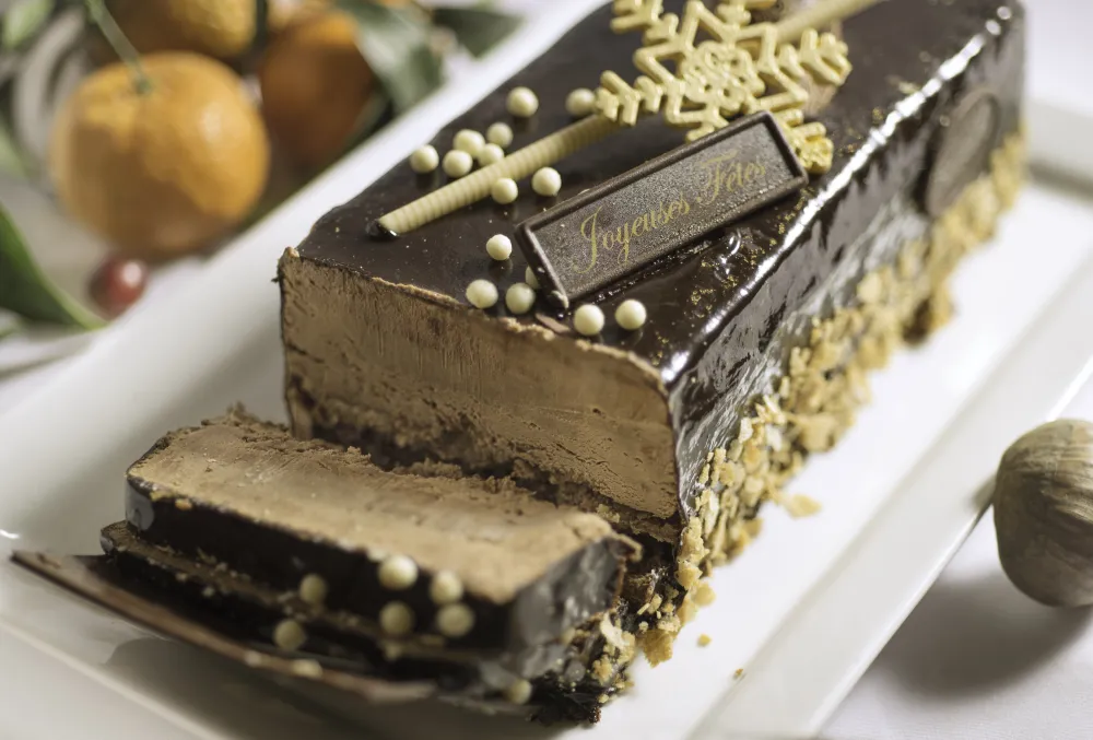 Bûche au café glacé