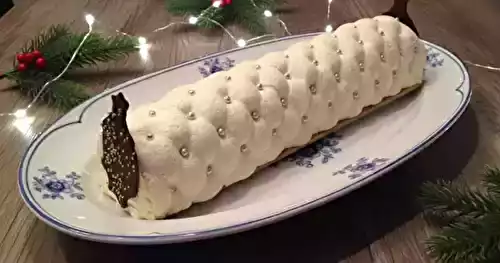 Bûche capitonnée de Noël