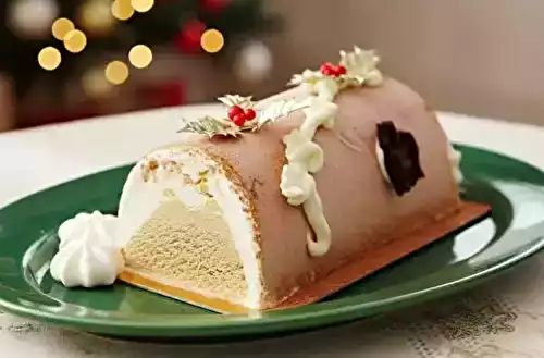 Bûche de Noël glacée