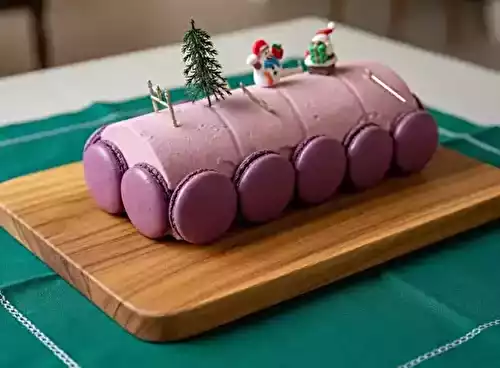 Bûche glacée à la framboise