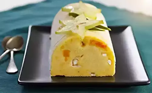 Bûche glacée à la mangue