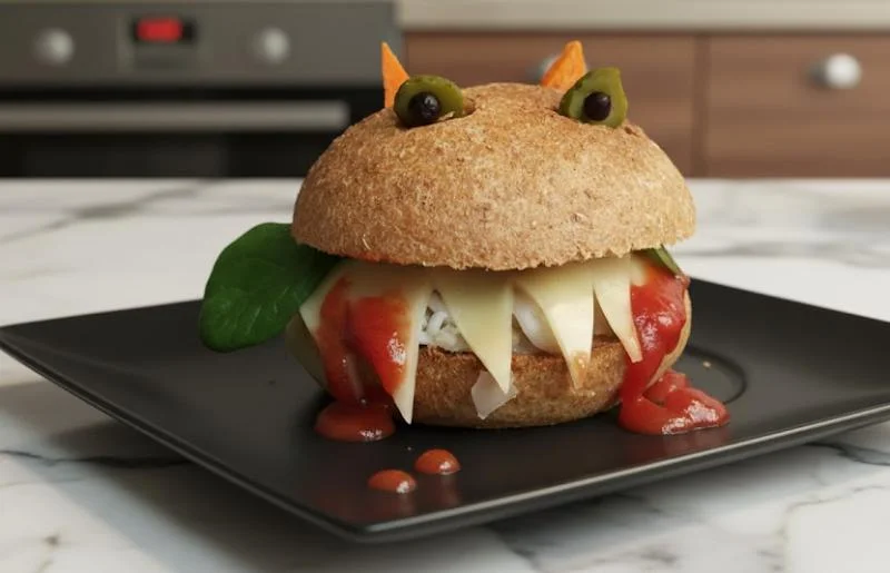 Burger Dracula pour Halloween
