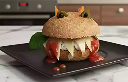 Burger Dracula pour Halloween