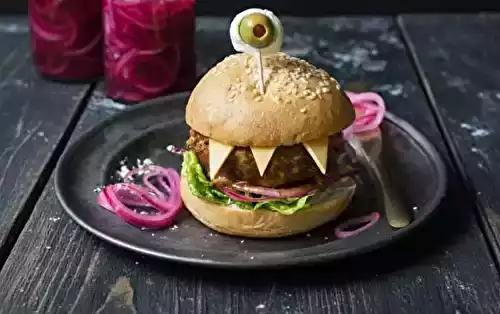Burger monstre pour Halloween